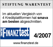 STIFTUNG WARENTEST Smava